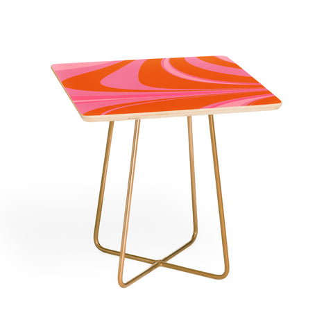 June Journal Groovy Color in Pink and Orange Side Table