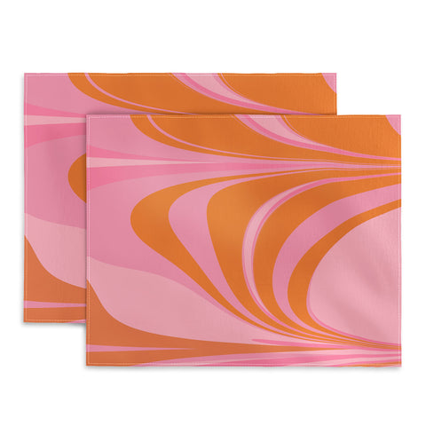 June Journal Groovy Color in Pink and Orange Placemat