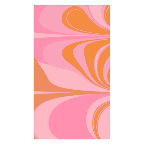 June Journal Groovy Color in Pink and Orange Tablecloth