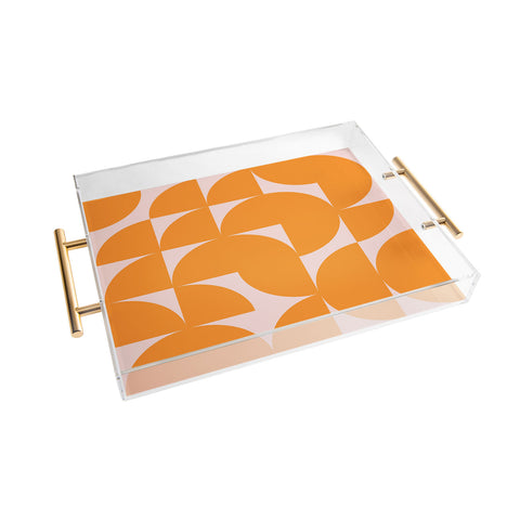 June Journal Mid Century Mod Geometrics Acrylic Tray