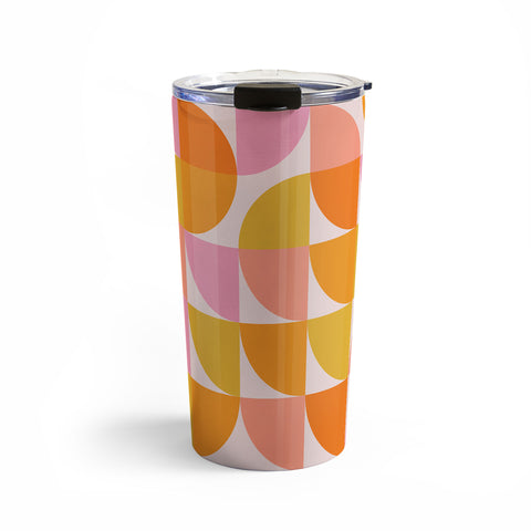 June Journal Mid Century Mod Geometry Travel Mug