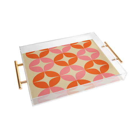 June Journal Mid Century Modern Pattern Acrylic Tray