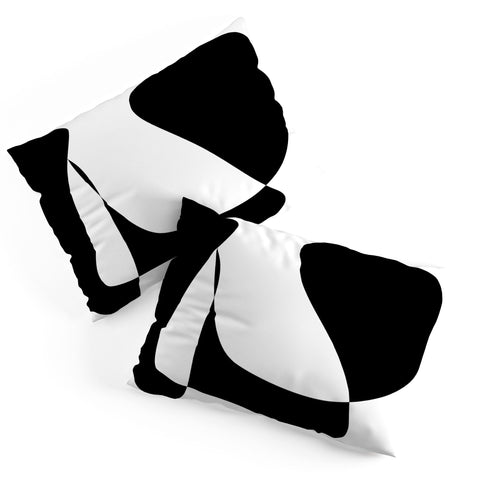 June Journal Minimalist Black and White 82 Pillow Shams