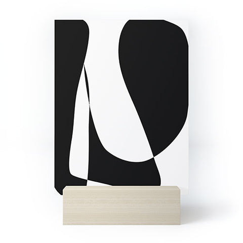 June Journal Minimalist Black and White 82 Mini Art Print