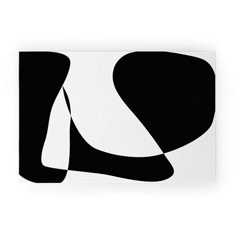 June Journal Minimalist Black and White 82 Welcome Mat