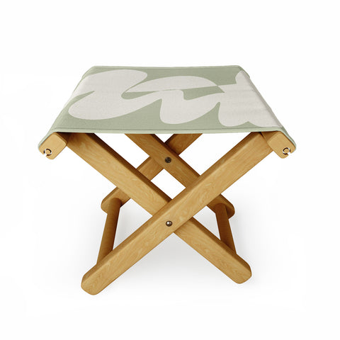 June Journal Minimalist Modern Abstract Exp Folding Stool