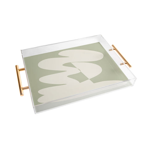 June Journal Minimalist Modern Abstract Exp Acrylic Tray
