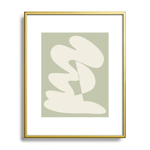 June Journal Minimalist Modern Abstract Exp Metal Framed Art Print