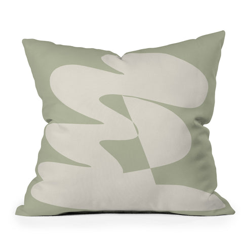 June Journal Minimalist Modern Abstract Exp Outdoor Throw Pillow