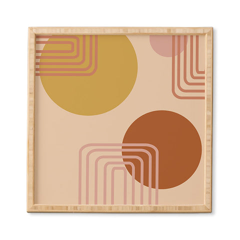 June Journal Modern Desert Abstract Shapes Framed Wall Art havenly