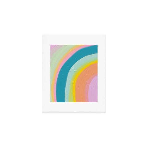 June Journal Painted Pastel Rainbow Art Print