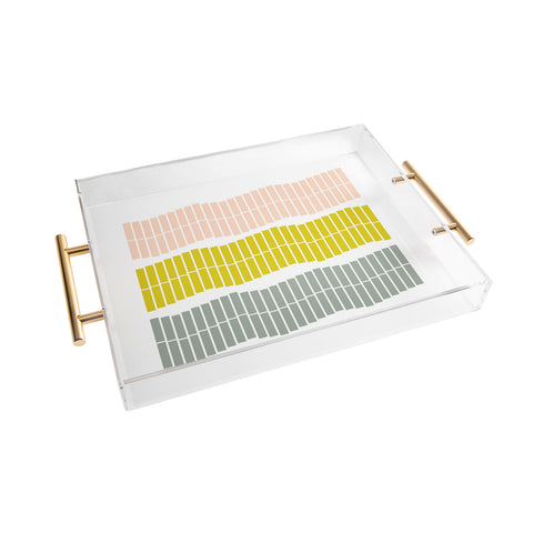 June Journal Pastel Piano Keys Acrylic Tray