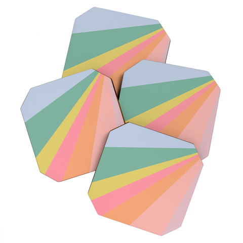 June Journal Rainbow Road Coaster Set