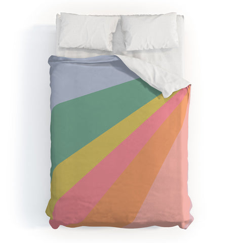 June Journal Rainbow Road Duvet Cover