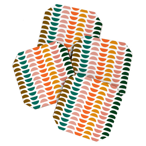 June Journal Retro Geometrics Coaster Set