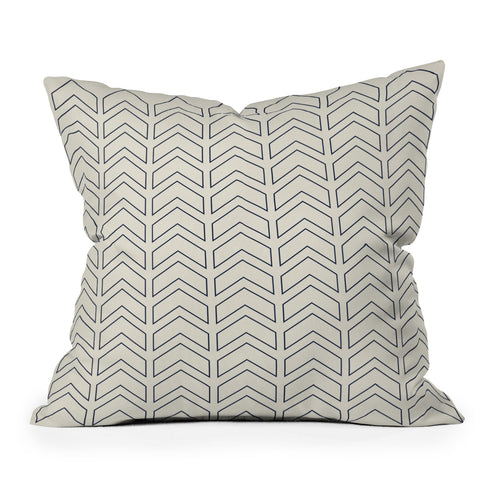 June Journal Simple Linear Geometric Shapes Outdoor Throw Pillow