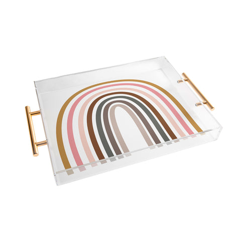 June Journal Whimsical Rainbow in Earthy Co Acrylic Tray