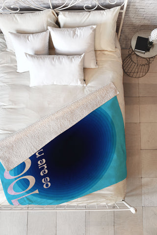 June Journal You Are So Cool Fleece Throw Blanket