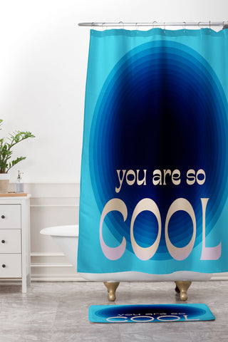 June Journal You Are So Cool Shower Curtain And Mat