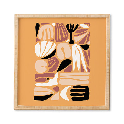 justin shiels Abstract Art Print in Terra Cott Framed Wall Art