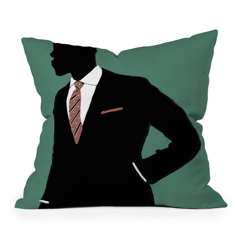 justin shiels Business Casual Outdoor Throw Pillow