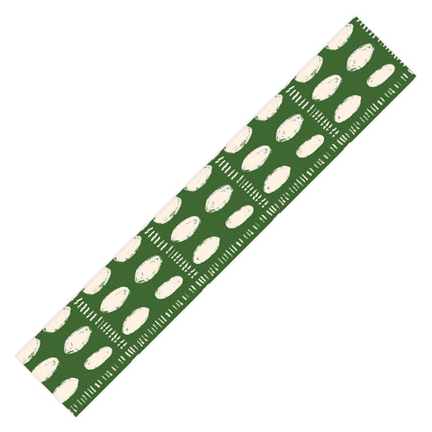 justin shiels Green Boho Quilt Pattern Table Runner
