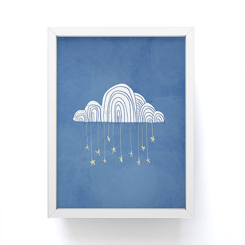 justin shiels Night Sky Childrens Art Framed Mini Art Print
