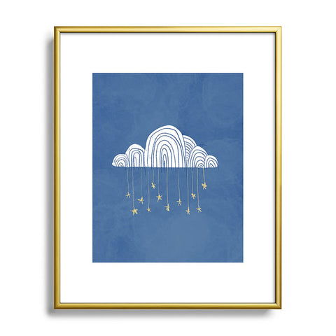 justin shiels Night Sky Childrens Art Metal Framed Art Print