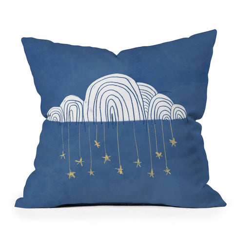 justin shiels Night Sky Childrens Art Throw Pillow