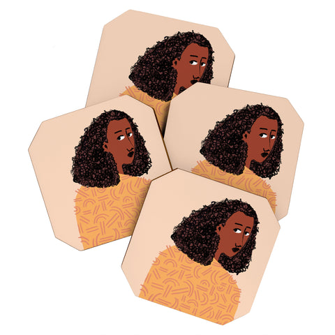 justin shiels No Backwards Steps Coaster Set