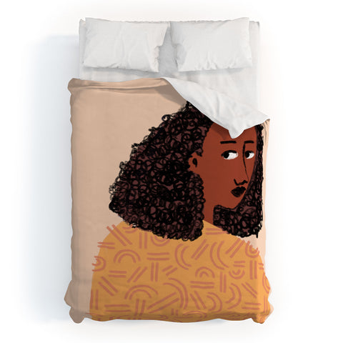 justin shiels No Backwards Steps Duvet Cover