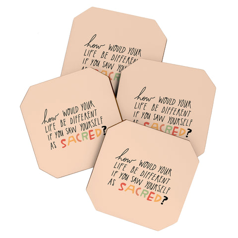 justin shiels Sacred Coaster Set
