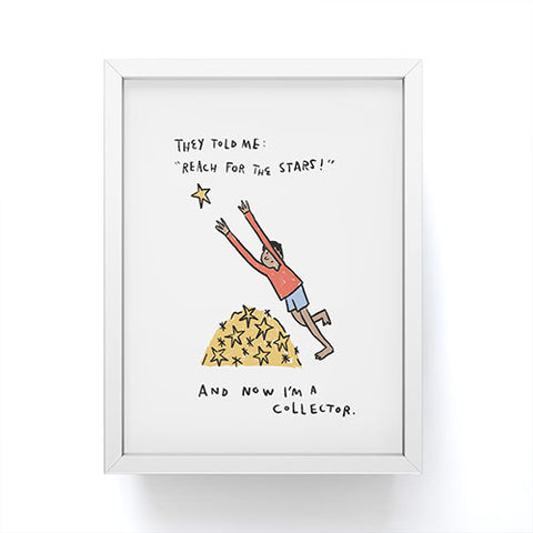 justin shiels Star Collector Framed Mini Art Print