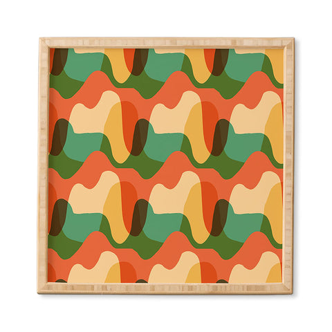 justin shiels Vintage Drip Pattern Framed Wall Art