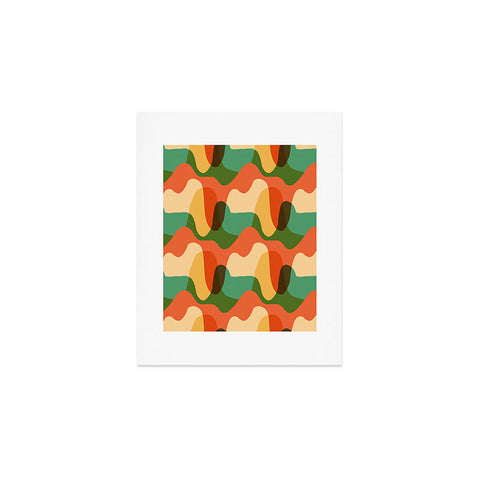 justin shiels Vintage Drip Pattern Art Print