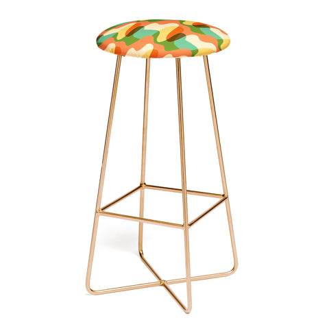 justin shiels Vintage Drip Pattern Bar Stool