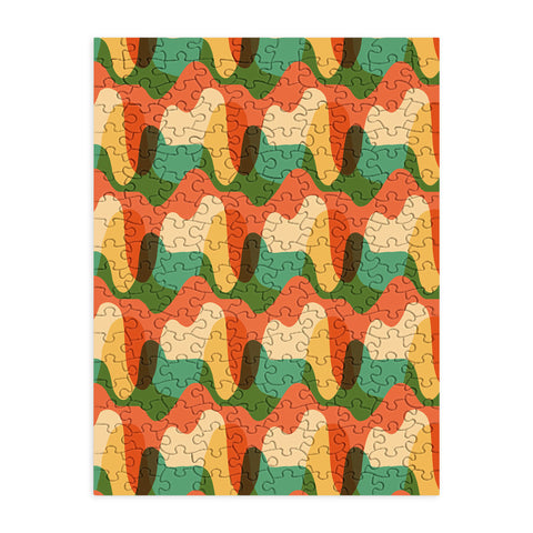 justin shiels Vintage Drip Pattern Puzzle