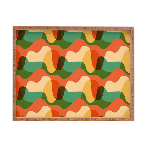 justin shiels Vintage Drip Pattern Rectangular Tray