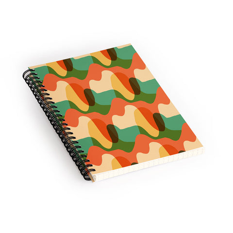 justin shiels Vintage Drip Pattern Spiral Notebook