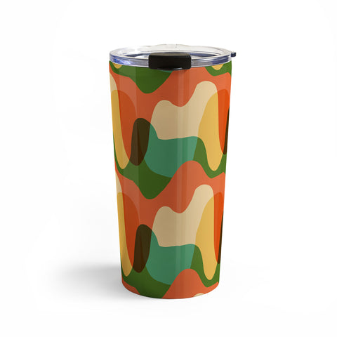 justin shiels Vintage Drip Pattern Travel Mug