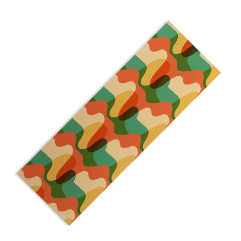justin shiels Vintage Drip Pattern Yoga Mat