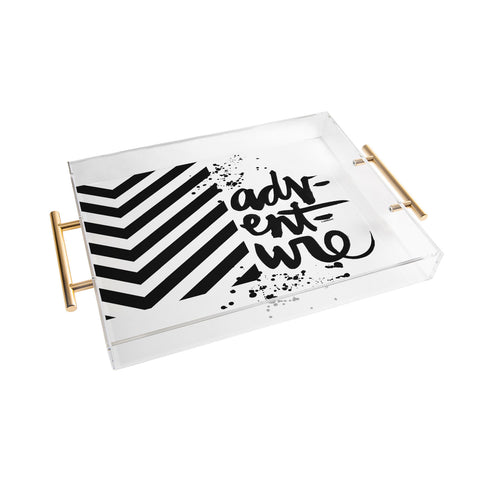 Kal Barteski ADVENTURE bw Acrylic Tray