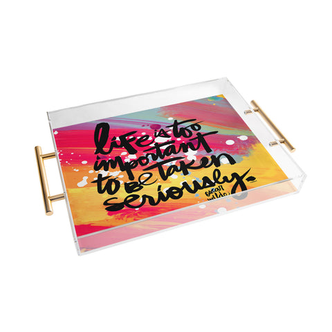 Kal Barteski LIFE IS colour Acrylic Tray