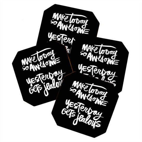 Kal Barteski MAKE TODAY SO AWESOME 2 Coaster Set