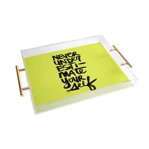 Kal Barteski Never Green Acrylic Tray
