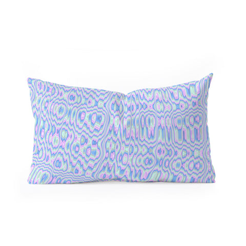 Kaleiope Studio Boho Pastel Ripple Pattern Oblong Throw Pillow