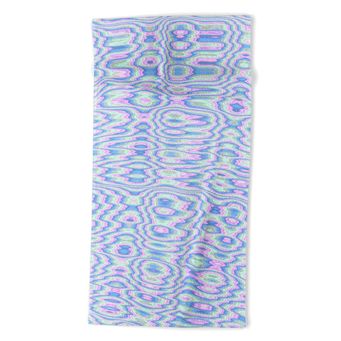 Kaleiope Studio Boho Pastel Ripple Pattern Beach Towel