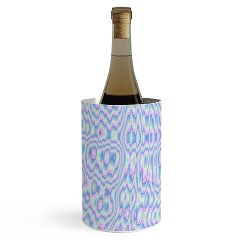 Kaleiope Studio Boho Pastel Ripple Pattern Wine Chiller