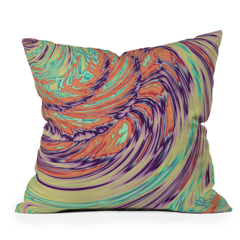 Kaleiope Studio Colorful Boho Swirl Outdoor Throw Pillow