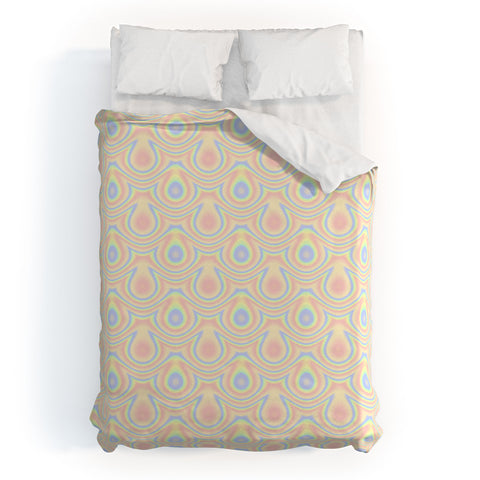 Kaleiope Studio Colorful Trippy Modern Pattern Duvet Cover